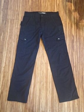 Carhartt Mens Black Relaxed Straight 32x32 Pants